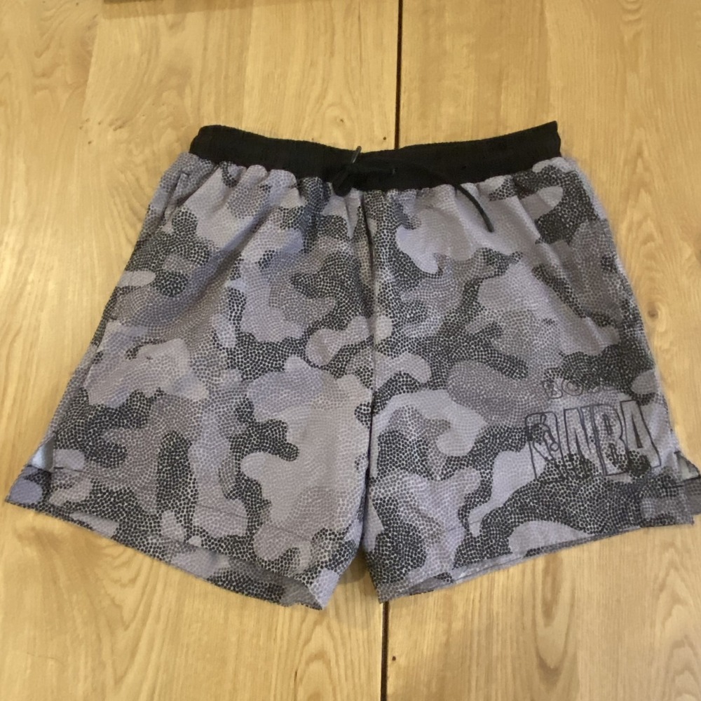 BOSS x NBA‎ 4.0 quick-drying swim shorts Men's Large Black Gray lined